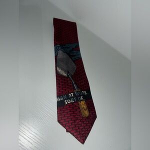 Home Improvement Novelty Tie “Man At Work Sort Of” Brick Pattern